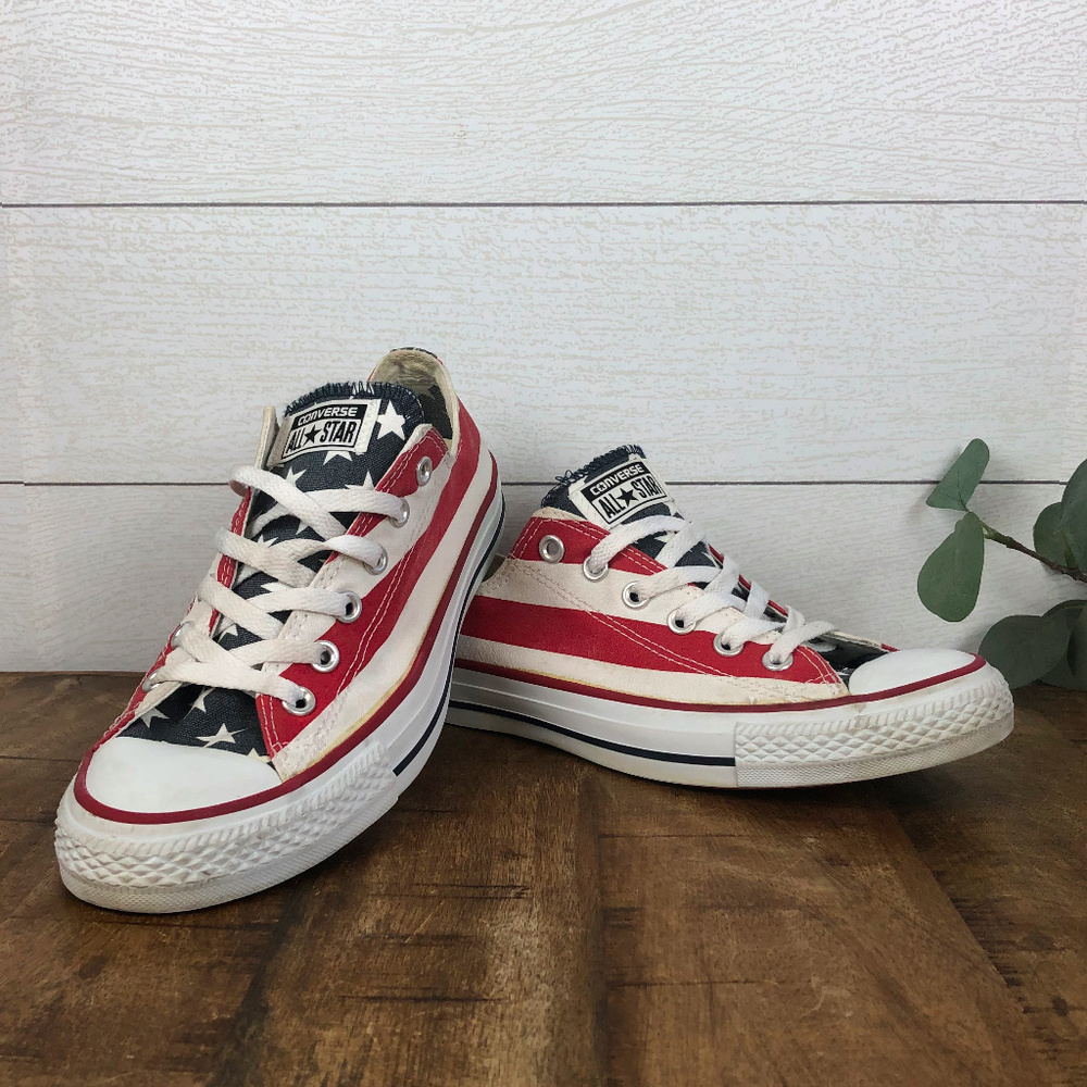 Converse All Stars Stars & Stripes Mens 7 Womens 9